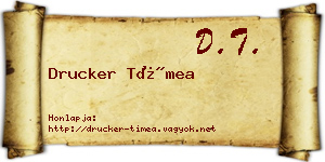 Drucker Tímea névjegykártya